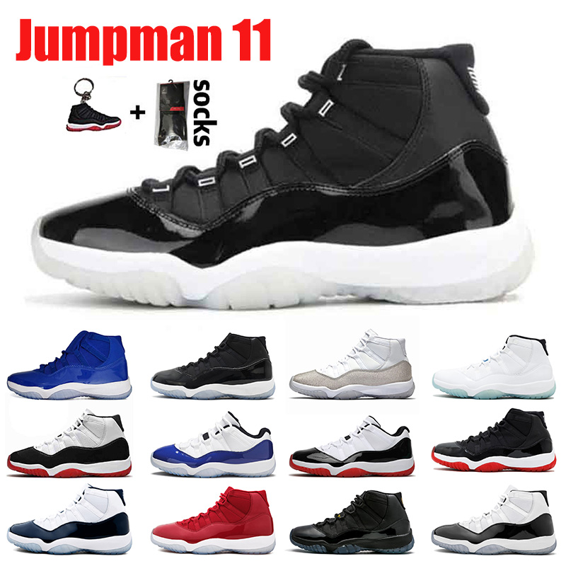 

25th Anniversary 2021 new arrival 11 11s mens womens basketball shoes Concord Bred High Low Sneakers Space Jam man Trainers size 36-47, B24 university blue 36-47