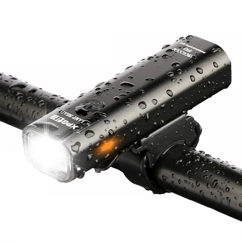 

Bike Lights Bicycle Light Waterproof USB Rechargeable Front LED Cycling Lamp Torch Handlebar Accessories
