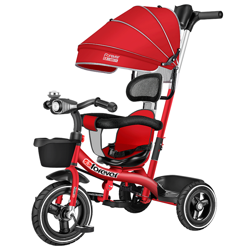 

New Children's tricycle pedal folding Kids Bikes Rotating Seat Baby Trolley Infant Push cart with light music 6M-6Y