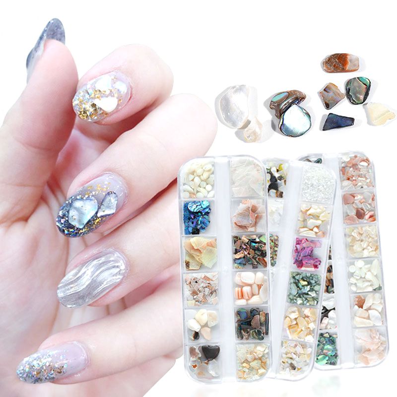 

1 Box Shell 3D Nail Art DIY Nails Decoration Manicure Tips Accessories