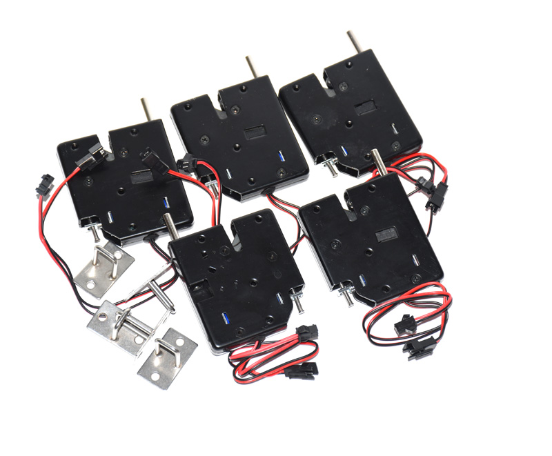 

5pcs DC 12V 2A Solenoid Electric Control Cabinet Drawer Lockers Lock Pudsh-push Design with signal feedback and auto opening