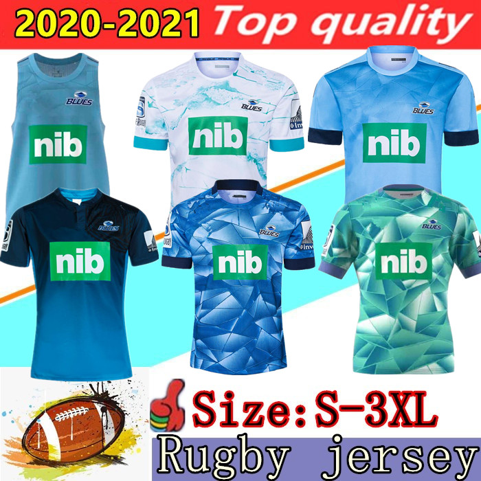 

New 2020 BLUES Super Rugby Jersey Training Jerseys National Rugby League shirt Zealand Blues Performance Tee Singlet shirts Size S-3XL