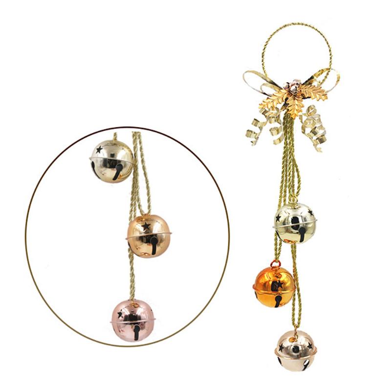

Christmas Holiday Door Hangers Jingle Bell Hangers Small Pendants Iron Christmas Bells Mall Party Home Decor