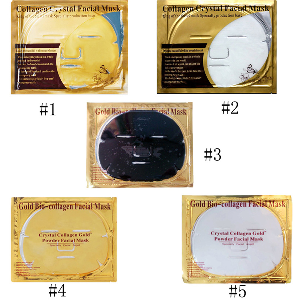 

Gold Bio-Collagen Facial Mask Face Mask Crystal Gold Powder Collagen Facial Masks Moisturizing Beauty Products 3006073