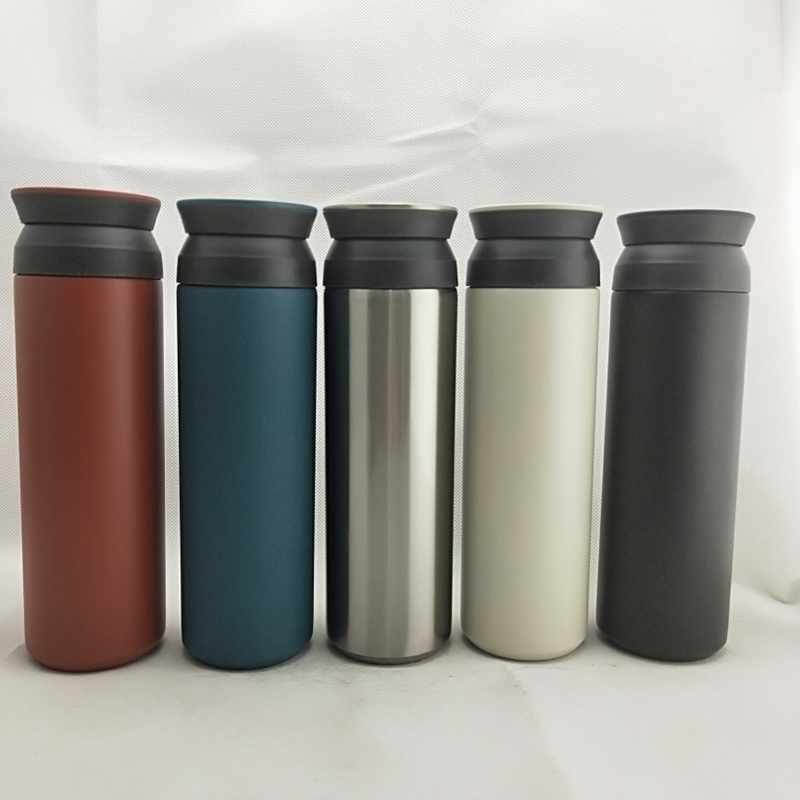 

12oz 17oz Vacuum Insulated Water Bottles Double Wall Stainless Steel Thermo Flask Outdoor Sport Travel Drinking Mug Cup With Lid