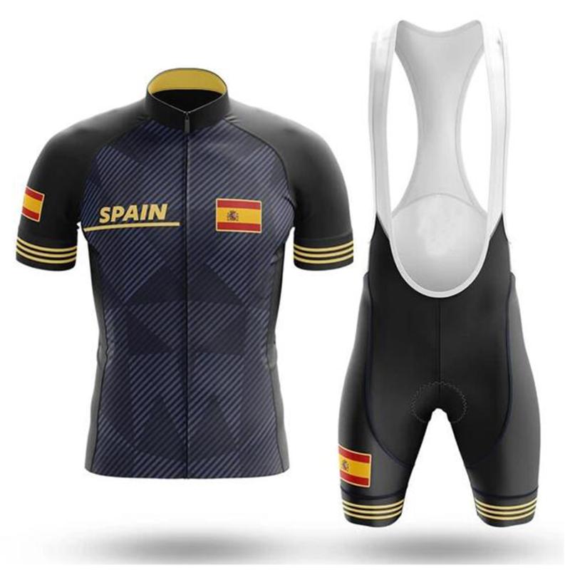 

2020 Spain Summer Cycling Clothing Racing Bicycle Clothes Suit Quick-Dry Mountain Bike Cycling Jersey Set Ropa Ciclismo