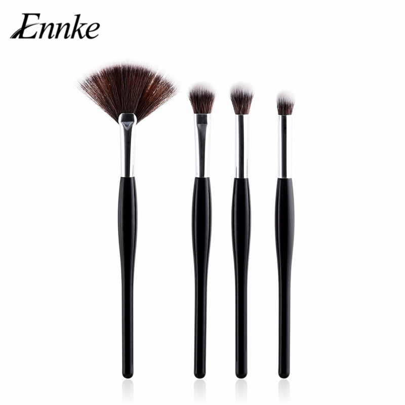 

ENNKE 4pcs Makeup Brushes Set Eye Makeup Fan Foundation Blush Eyeshadow Make Up Brush Women Cosmetics Beauty Tools