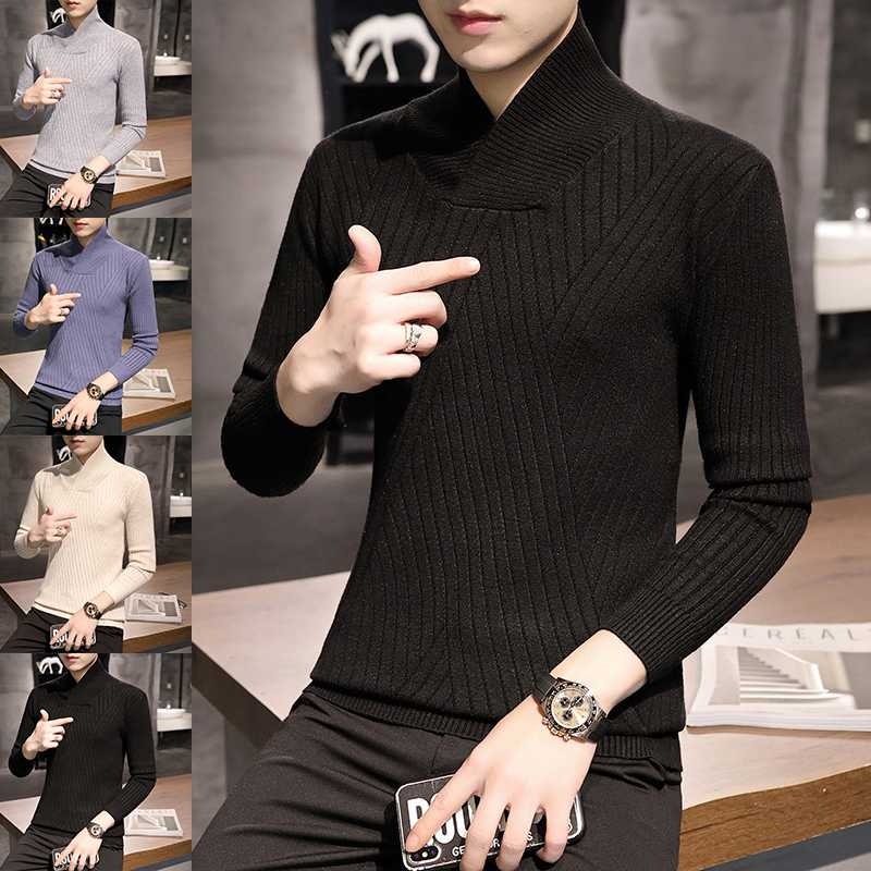 

Men Autumn Printing Clothes Harajuku Thicker Warm Mens Casual Slim Fit O-neck Males Streetwear Sweatshirt Soft Long Full, Sky blue