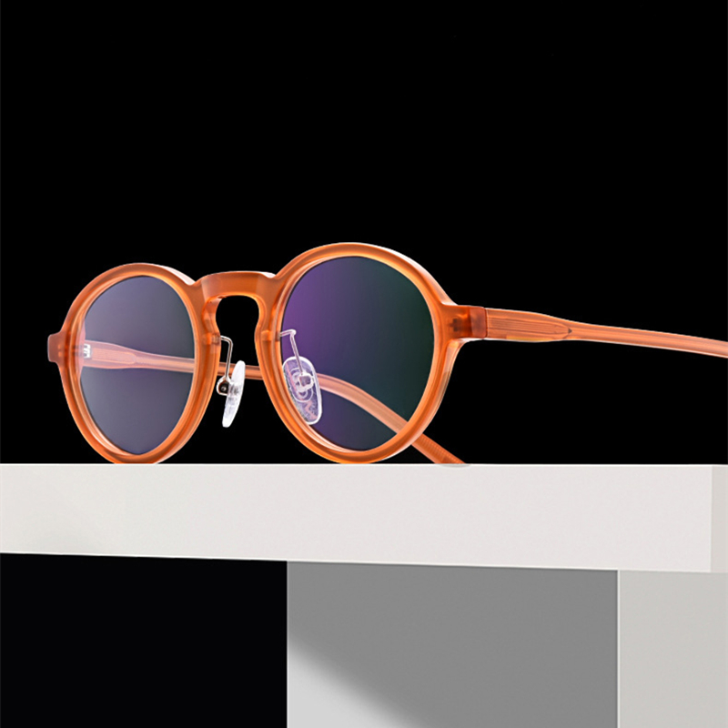 

Japanese Hand-made Acetate Myopia Eyewear Women's Round Glasses Vintage Optical Prescription Eyeglasses Frames for Men Oculos
