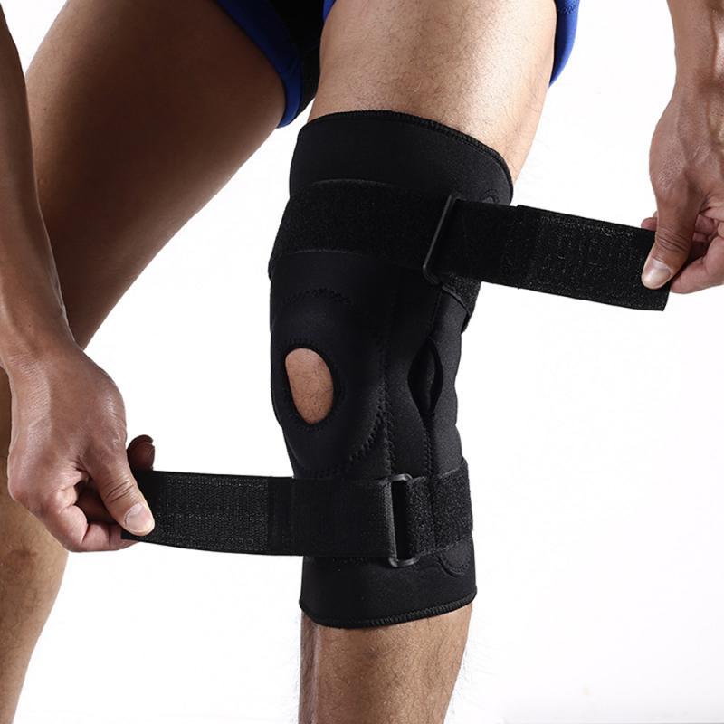 

Knee Brace Support Sleeve Adjustable Open Patella Stabilizer Protector Nylon Wrap for Arthritis Meniscus Tear Running Sports #SD, 1pcs