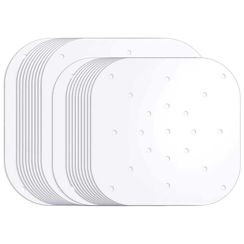 

200 Pcs Air Fryer Liners 7.5/8.5 Inch Air Fryer Parchment Paper Square Steaming Paper for Steaming Basket