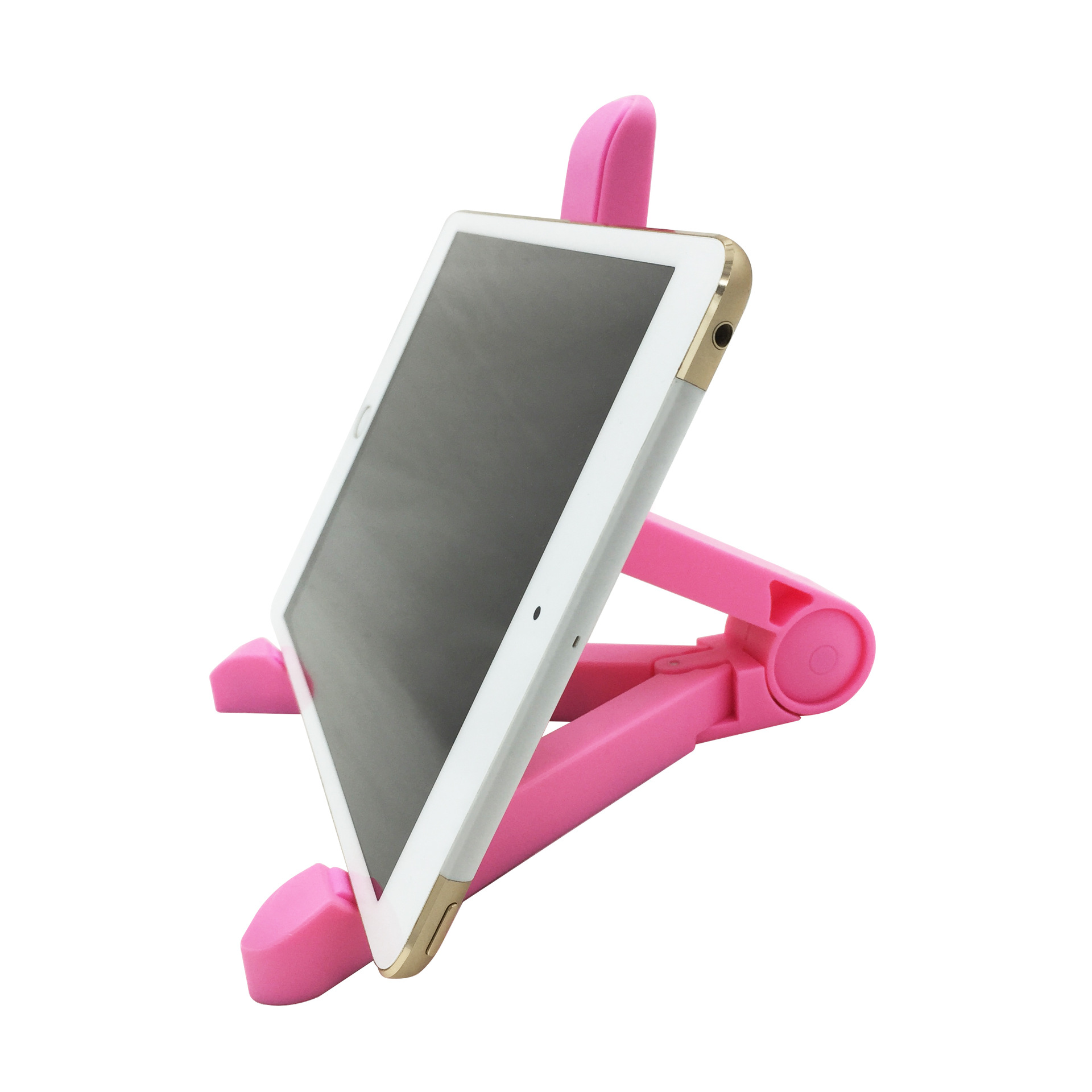 

Three Arms Foldable Plastic mobile phone tablet Holder Stand for Iphone 11 Pro Max Mi Poco x3 Samsung S20fe, Yellow