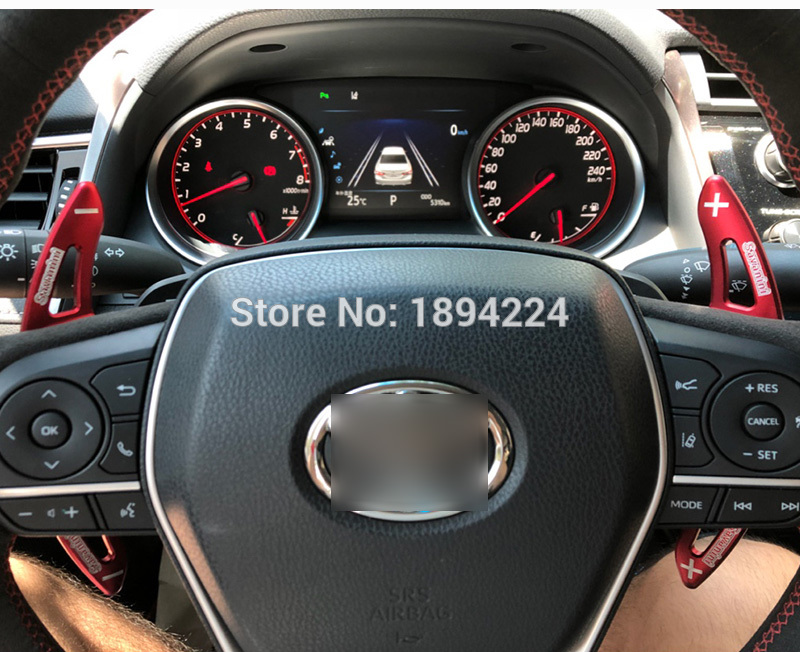 

2pcs Aluminum Car Steering Wheel Shift Paddle Shifter Extension For Toyota Camary 2018-19