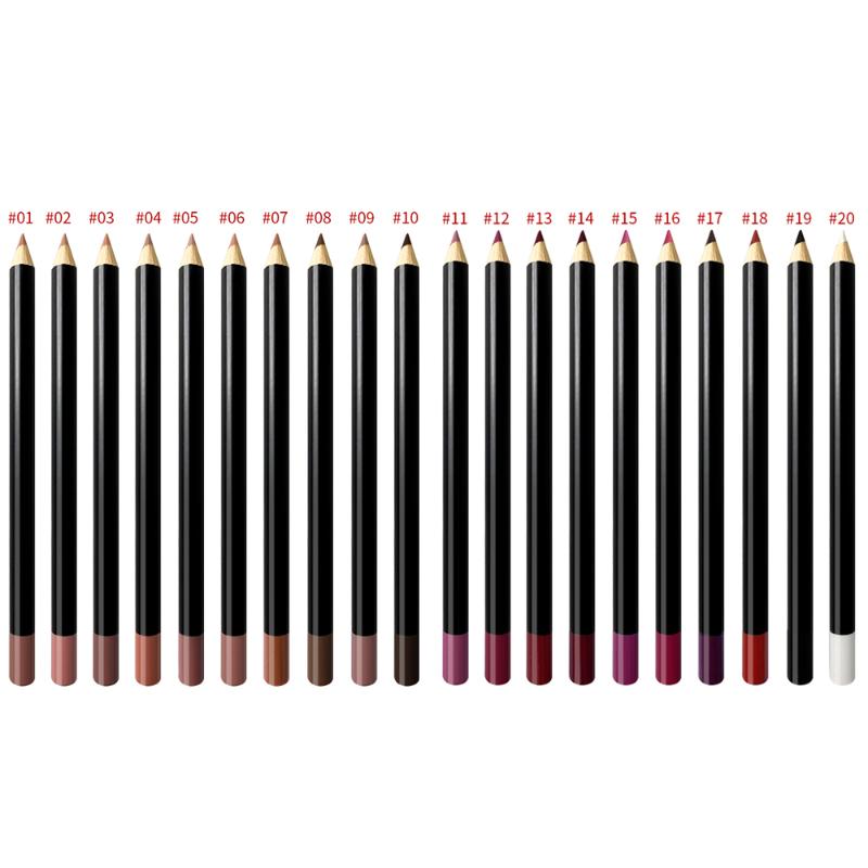 

Custom Logo Lip Liner Private Label Makeup Lip Liner Pencil Set, 20 pieces