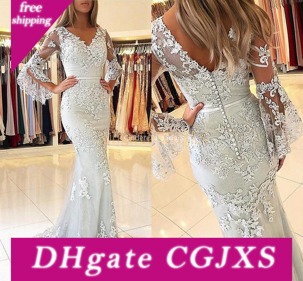 long flared gowns online