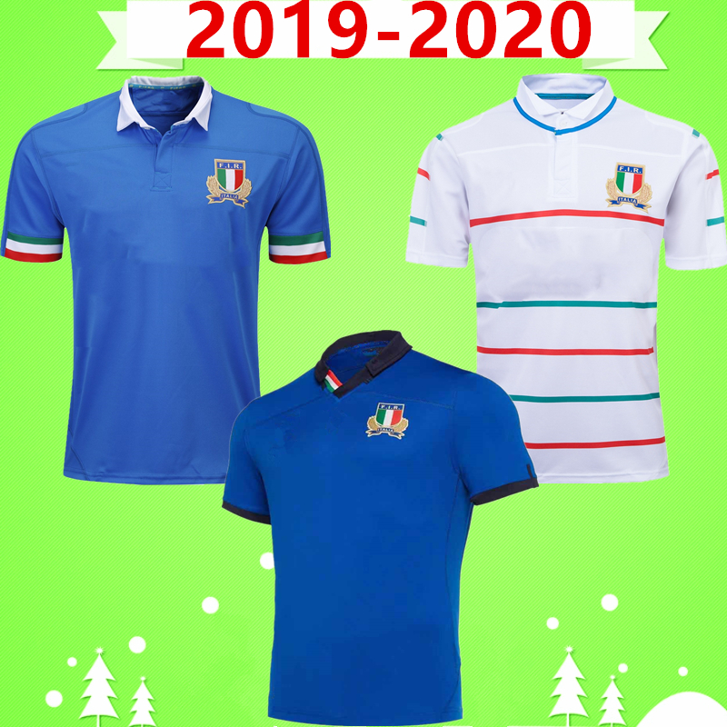 NEW 2019 2020 Italy RUGBY LEAGUE JERSEY 19 20 Home court Away game blue White Word Cup MEN's Rugby jerseys training Top quality wear tshirt