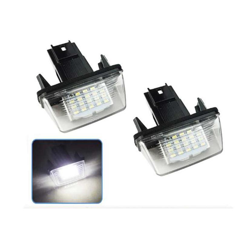 

1PC Atuo Car LED Number License Plate Light NO ERROR Rear Lamp For C3 C4 C5 For 206 207 306 307 406 407, As pic