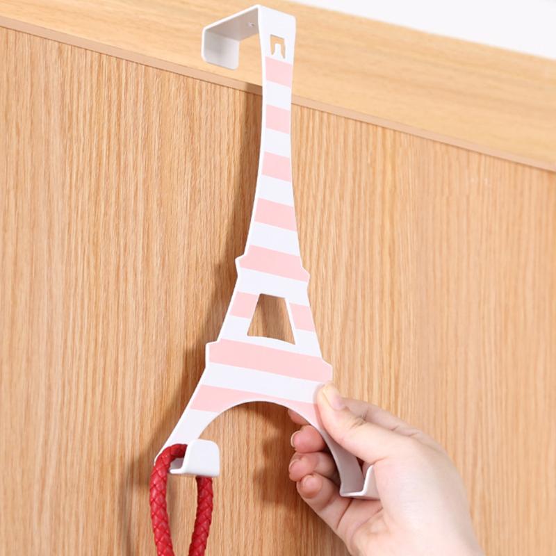 

Bag Bathroom Holder Decorative Towel Hanging Rack Clothes Hat Home Bedroom Tower Shape Door Hooks Right Angle Screw Free