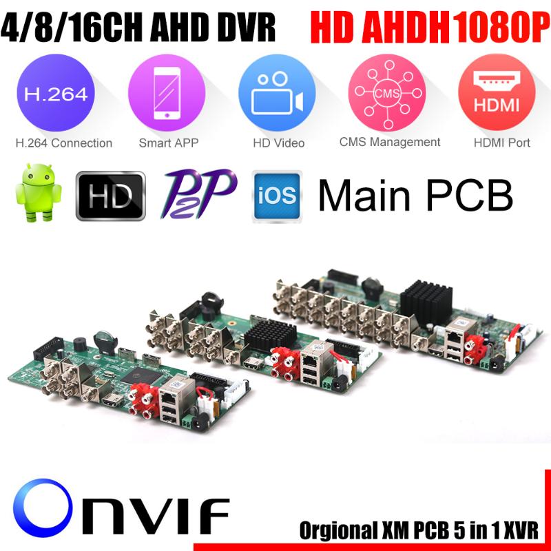 

Super 4/8/16CH AHD DVR AHD-H HD Full 1080P Video Recorder H.264 CCTV Camera Onvif Network 16 Channel IP NVR Multilanguage