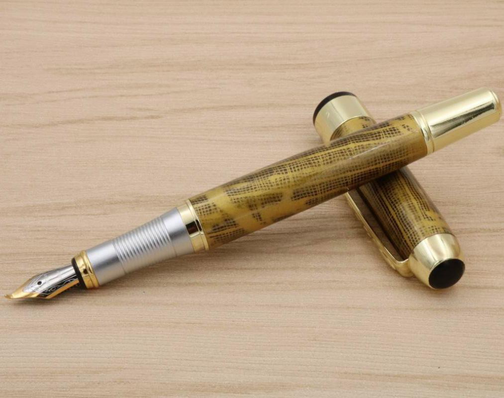 

jinhao 250 metal new gift calligraphy 1.0MM Nib golden Fountain Pen, Red