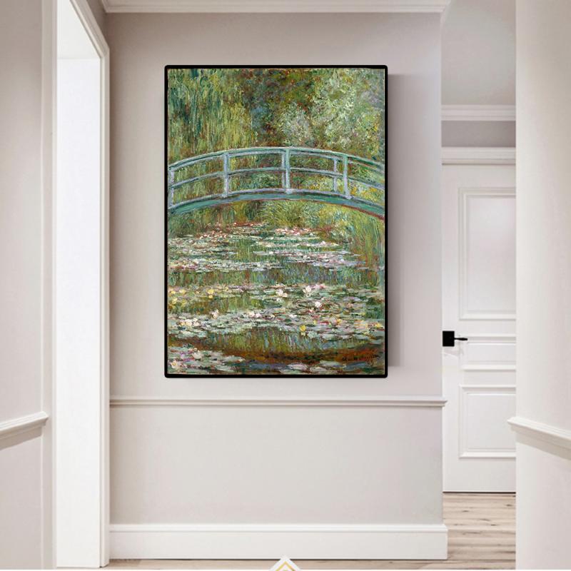 

Claude Monet Painting Water Lilies Canvas Wall Art Painting Printed Home Decor Oil Canvas Reproduction