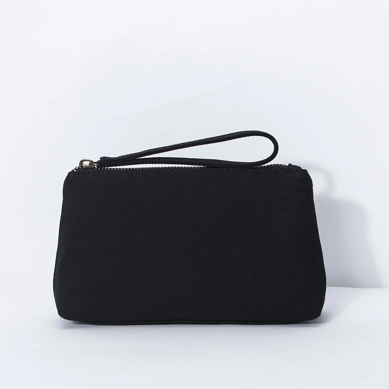 

Simple ins wind makeup storage bag student storage bag canvas coin purse lipstick, Beige