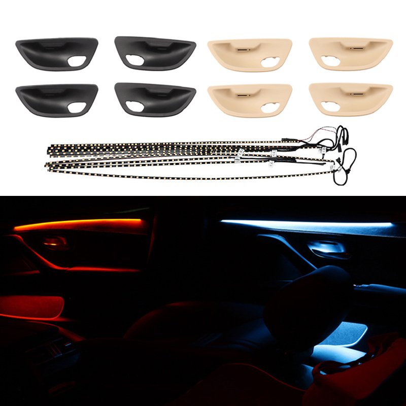 

Car Interior Decorative LED Ambient Lights Doors Bowls Light Stripes Dual Colors For 5 Series F10 F11 F18 10-17 Auto Parts