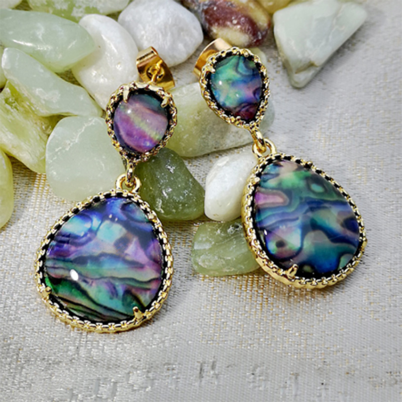 

Bohemian style mixed color vintage resin earrings dreamy sweet fashion ladies unique earrings jewelry F4M323