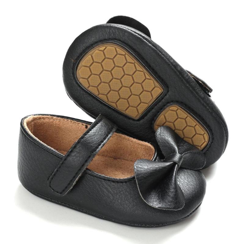 

18M Fashion Baby Girls Shoes First Walkers Bow Anti-Slip Casual Sneakers Toddler Soft Soled Princess Walking Shoes 2020 Newest