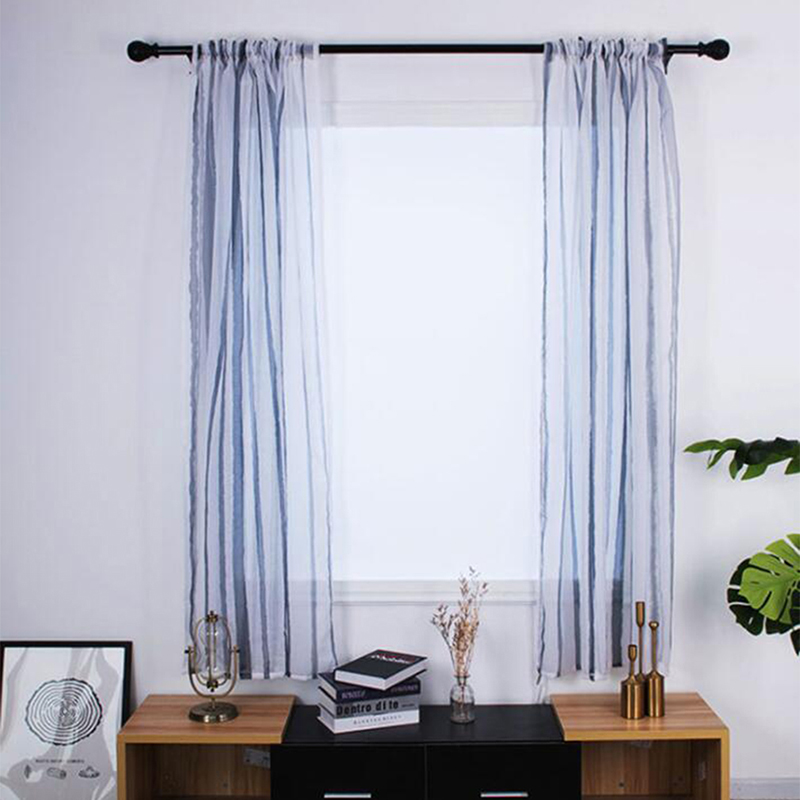 

Living Room Solid White Sheer Curtains Bedroom Window Household Curtain Window Treatments Drapes Korean Style, Style 1
