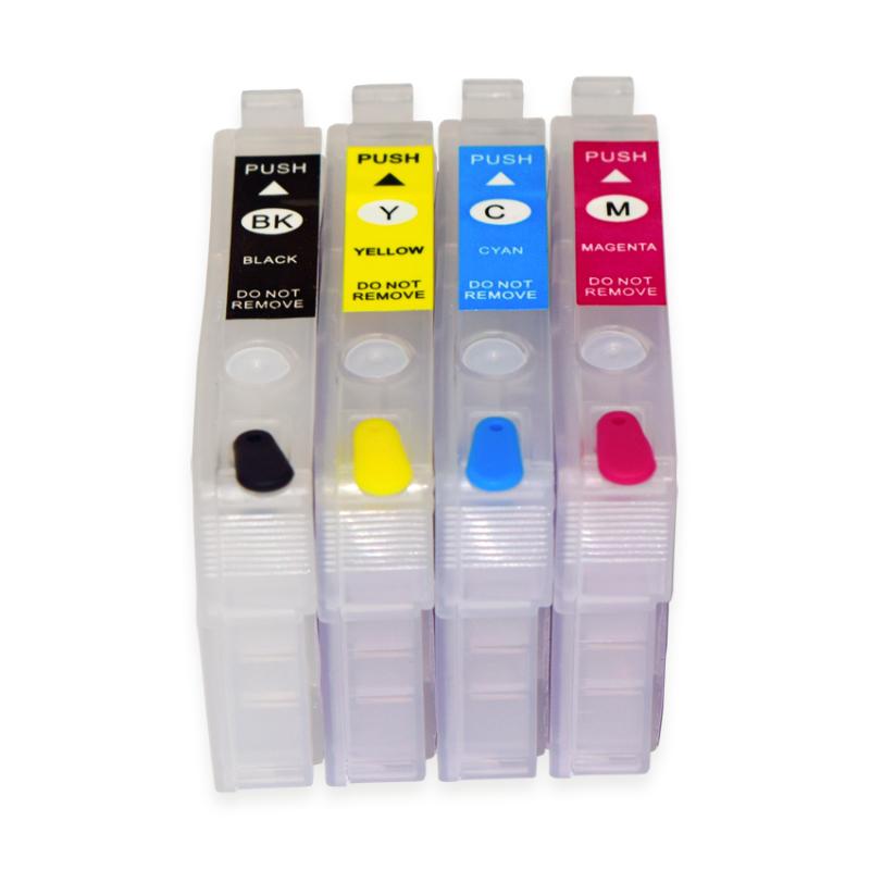

T702 T702XL Refillable Ink Cartridge for Workforce Pro WF-3720 WF-3733 WF-3730 Printer No Chip