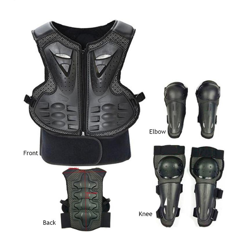 

Boys Girls Off road BMX MX DH Full Body Protect Vest Armor Kids Motocross Chest Spine Protection Gear