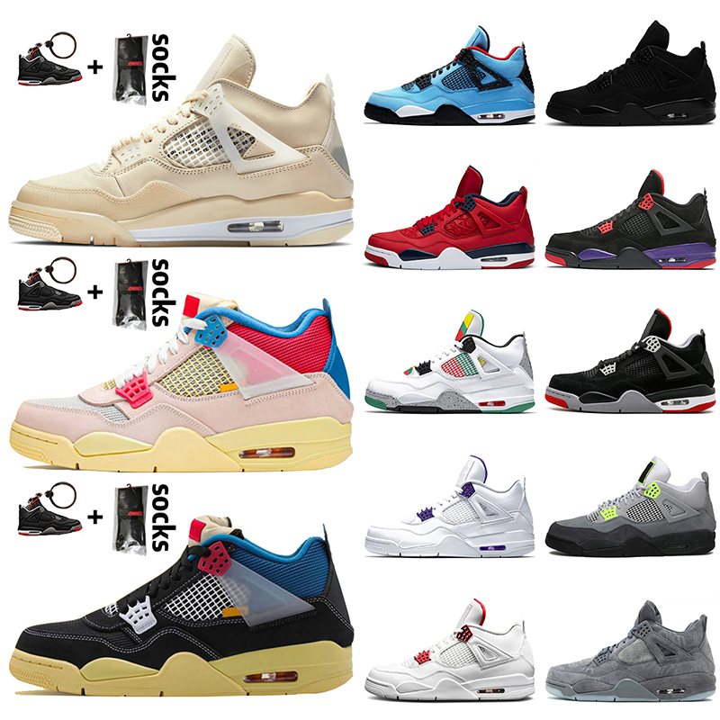 

Top Fashion 2021 Jumpman Sail 4 4s Women Mens Basketball Shoes Guava Ice Undefeated 4 Fire Red Starfish Court Purple trainers sneakers, A39 thunder 40-47