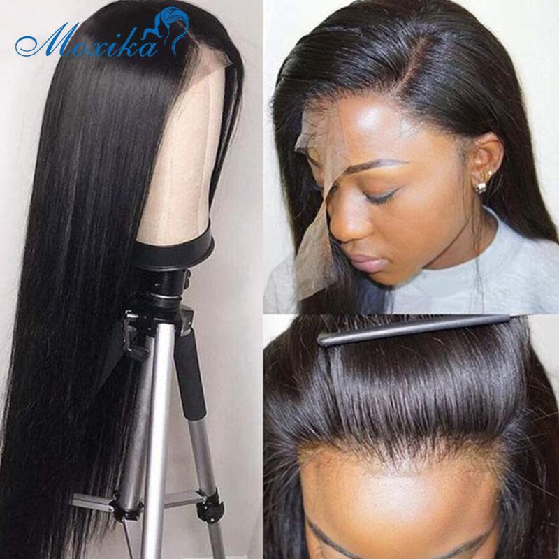 

Lace Front Human Hair Wigs 13x4 4x4 Frontal Wig Straight Lace Front Wig Remy 180 Humain Hair 30 Inch, 4x4 closure wig