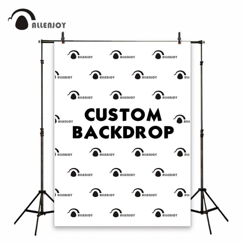 

Allenjoy customize backdrop background size kids birthday party baby shower wedding photozone logo wall banner photography link