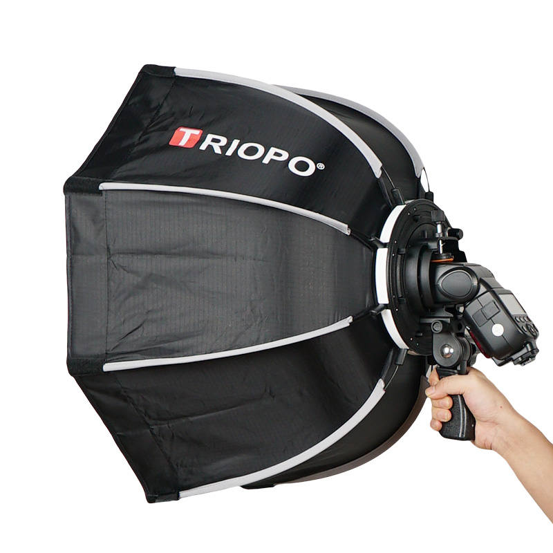 

TRIOPO 65cm Umbrella Softbox Portable Outdoor Octagon For Godox V860II600685 YN560 III IV TR-988 Flash Speedlite Soft Box
