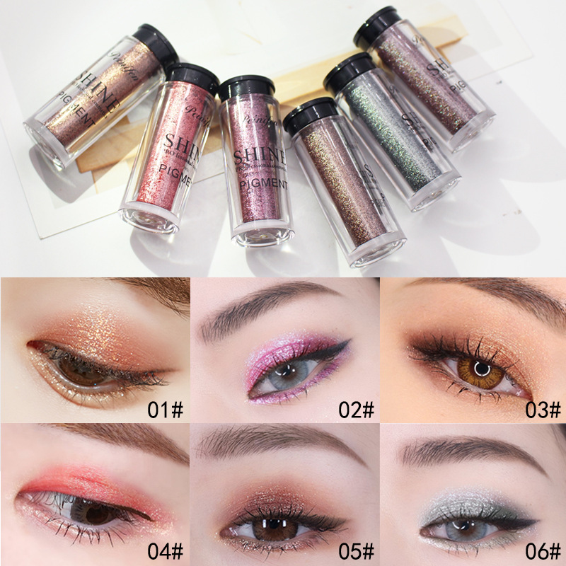 

Shimmer Loose Eye Shadow Powder Makeup Pigment Waterproof Glitter Eyeshadow 3D Nude Metallic Eyes Powder Cosmetics