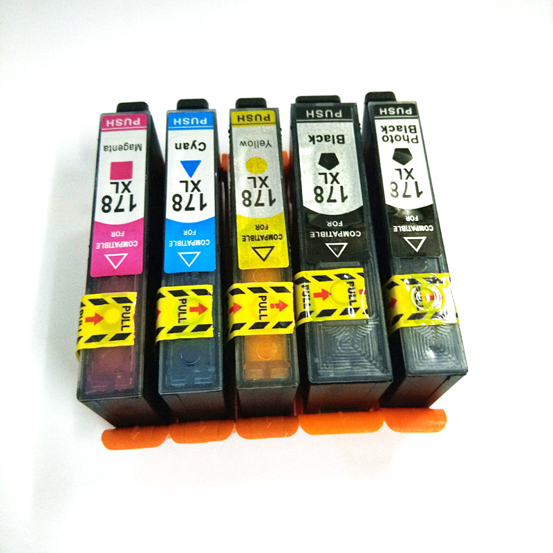 

Vilaxh 178xl Compatible Ink Cartridge Replacement for 178 XL for Photosmart 7515 5515 B109a B010b B209 B210 3070A Printer