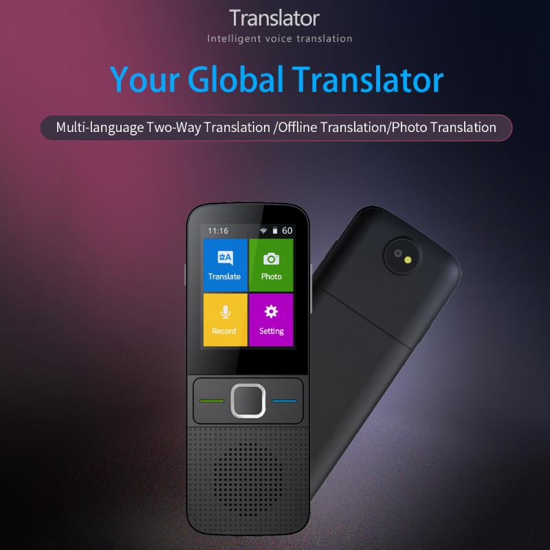 

137 Languages Two-Way Translator Support T10 Portable Translator Voice Offline Translation Photo Translation White