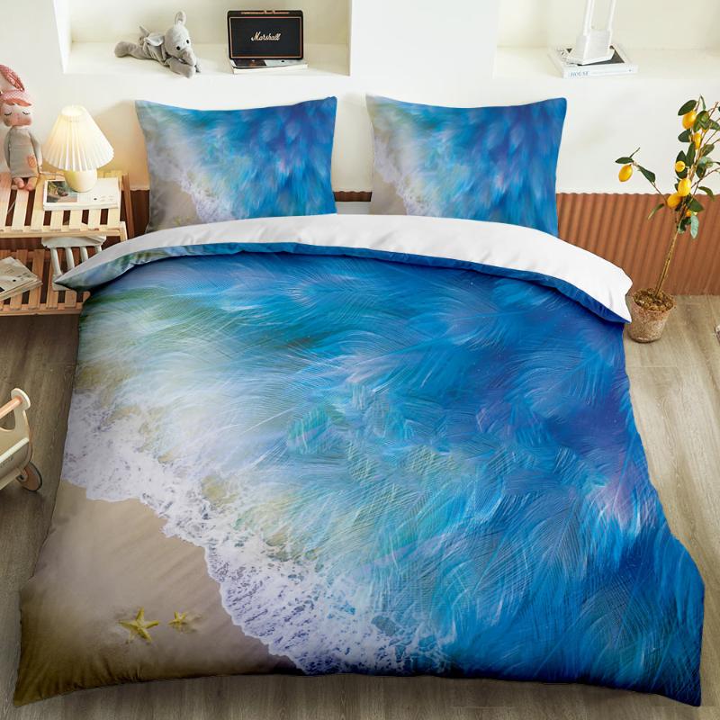 

2020 new summer beach series luxury duvet room Bedding Set luxury Duvet Cover Bedding Set printing cover extra large, Bcw60