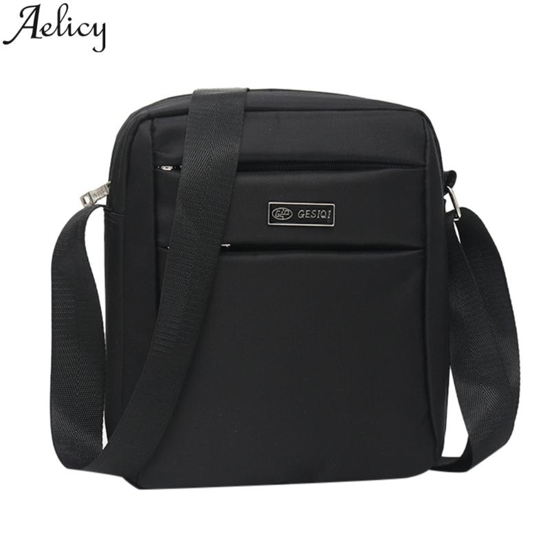

Aelicy Lady Handbag Women Casual Bags Quality Nylon Big Shoulder Bags Fashion Solid Mens Business Messenger Color High 2020 Agvnj, Blue