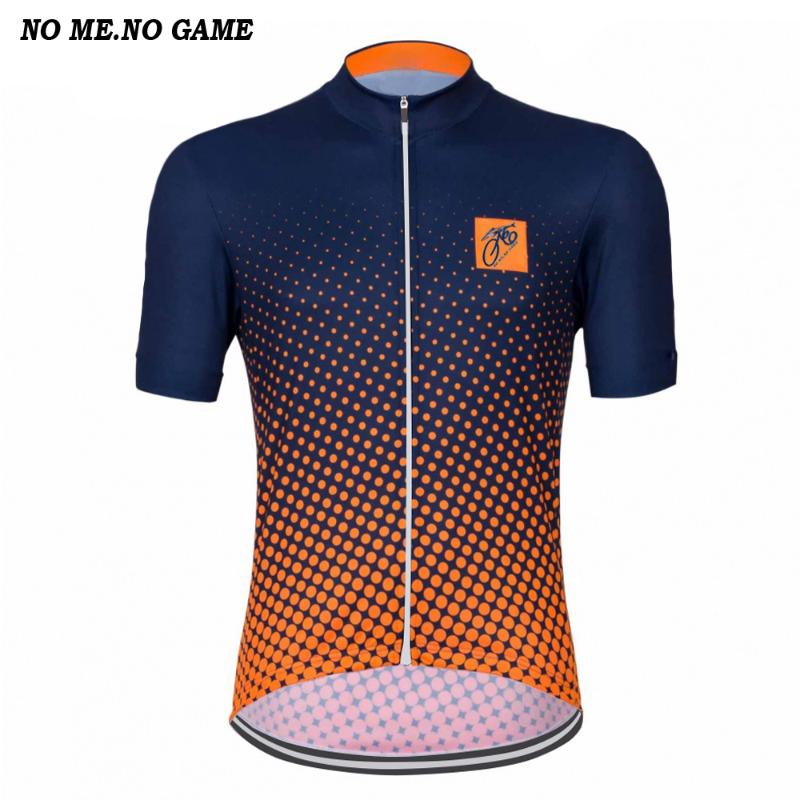 

NO ME NO GAME Men classic Retro cycling jersey road bicycle racing clothes orange speck mtb bike clothing ropa, Men jersey