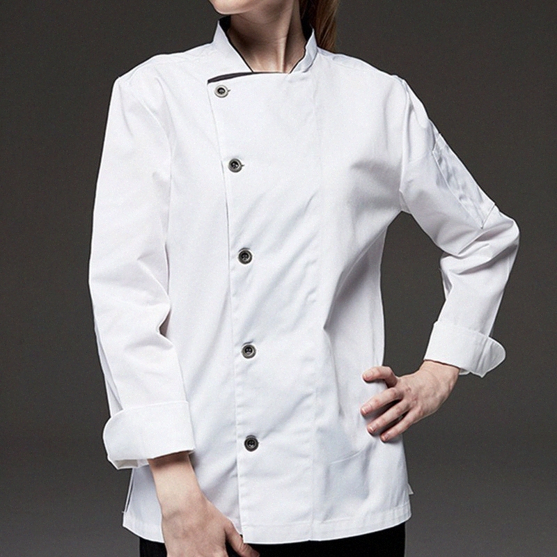 P Prettyia 2x Chaqueta De Chef Moda Clasica Cocinero Tela Duradera Cocina Vestuario Laboral Chaquetas Chef Ropa