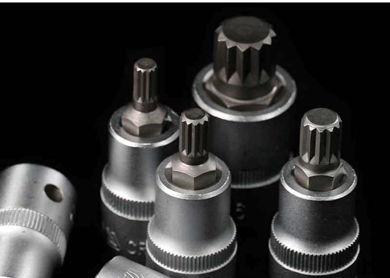 

New 1/2" Star bit socket M5 M6 M8 M10 M12 M14 M16 Spline bit L50mm S2 Alloy Steel For Ratchet wrench auto tool