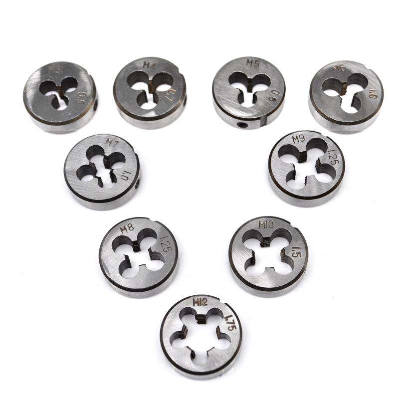 

Round Die M3 M4 M5 M6 M7 M8 M10 M12 M14 M16 Metric Mold Machining Hand Die Threading Tools Taps and Dies
