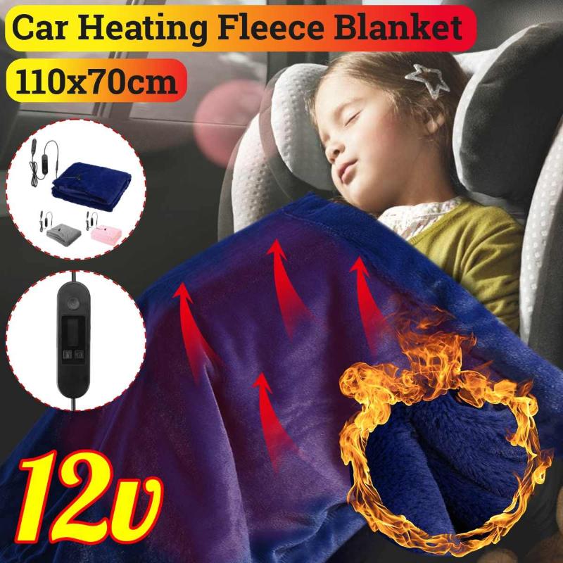 

Winter Car Heating Blanket 12V LCD Display Warm Auto Electric Fleece Blanket For Car Constant Temperature