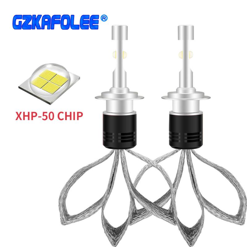 

2PCS Car Headlight Bulbs H7 led h1 H4 H11 h8 h9 9005 9006 9012 9004 9007 9008 H13 4300K 6000K H7 auto XHP50 LED 60W 16000LM
