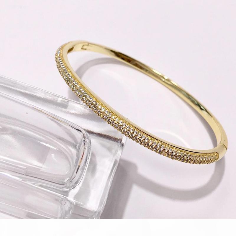 

2019 new stainless steel zircon gold designer bracelet for women Simple fashion Valentine's Day Mother's Day design jewelry for wo