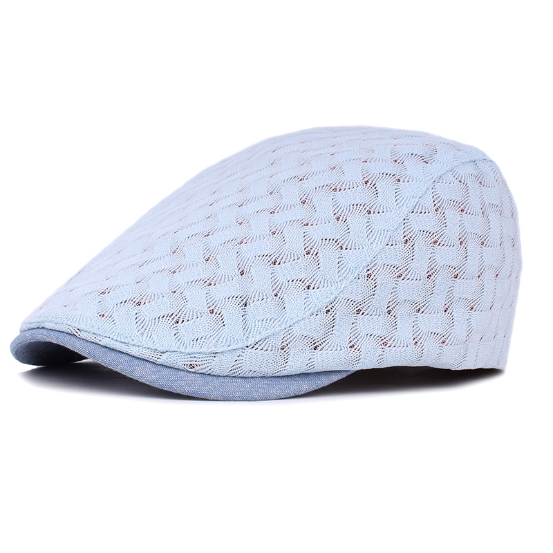 

2020 New Hollow Mesh Cricket-Cap Beret Women's Spring and Summer Casual Fashion Sunshade Breathable Forward Hat Fashion
