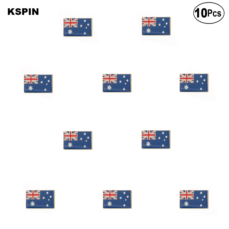 

Australia Flag Brooches Lapel Pin Flag badge Brooch Pins Badges 10Pcs a Lot